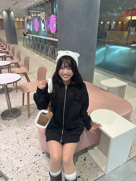 かのん【154cm 骨格ストレート】さん（レディース・154cm）の冬コーディネート