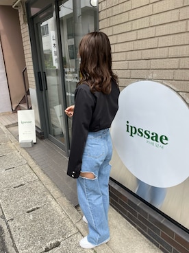 かのん【154cm 骨格ストレート】さん（レディース・155cm）の春コーディネート