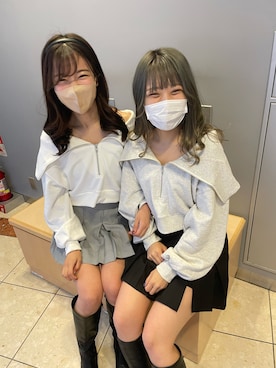 「インスタフォローしてね！」｜かのん【154cm 骨格ストレート】さん（レディース・155cm）の冬コーディネート