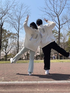 「NUN（エヌユーエヌ）のアイテム」を使った、かのん【154cm 骨格ストレート】さん（レディース・155cm）の春コーディネート