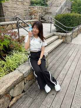 かのん【154cm 骨格ストレート】さん（レディース・155cm）の夏コーディネート