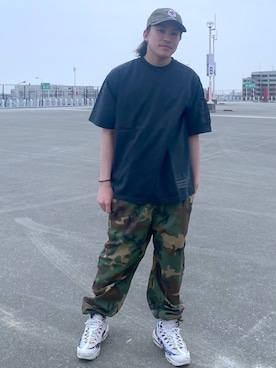 「AVIREX（アヴィレックス）の【MILITARY GARMENTS】ユーティリティ イージー パンツ / UTILITY EASY PANTS / アヴィレックス / AVIREX（その他パンツ、その他）」を使った、say0071さん（メンズ・167cm）の春コーディネート