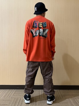 「AVIREX（アヴィレックス）のWAPPEN METRO HAT / ワッペン メトロ ハット / AVIREX / アヴィレックス（ハット、ブラック系）」を使った、say0071さん（メンズ・167cm）の夏コーディネート