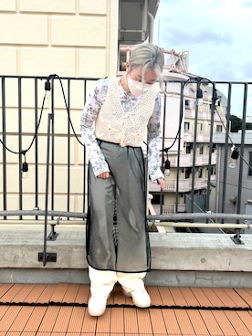 「MEME（ミーム）のアイテム」を使った、mi060208さん（レディース・157cm）の春コーディネート