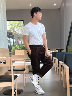 「Easy Set Up」｜Ken Sukjaroenkraisriさん（メンズ・180cm）の春コーディネート