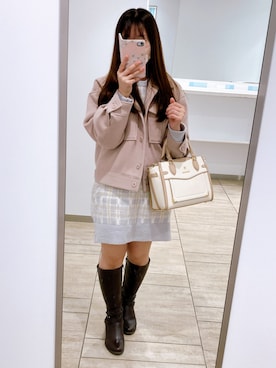 「31 Sons de mode（トランテアン　ソン　ドゥ　モード）のアイテム（その他アウター）」を使った、rooruflowerさん（レディース・154cm）の秋コーディネート