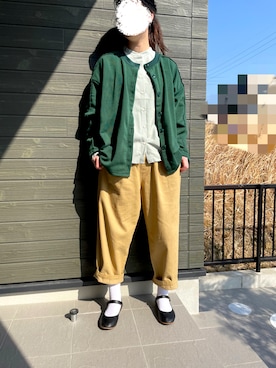 「rps（アールピーエス）のアイテム（シューズ）」を使った、あずきさん（レディース・165cm）の春コーディネート