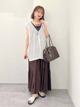 「アイテム（ボストンバッグ）」を使った、a i r iさん（レディース・150cm・20代）の夏コーディネート