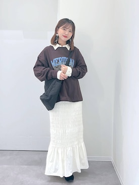 「アイテム（スウェット）」を使った、a i r iさん（レディース・150cm・30代）の秋コーディネート