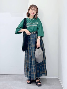 「アイテム（帽子）」を使った、a i r iさん（レディース・150cm・30代）の秋コーディネート