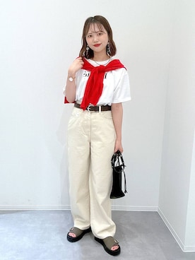 「アイテム（カーディガン/ボレロ）」を使った、a i r iさん（レディース・150cm・30代）の夏コーディネート