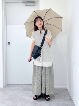 「アイテム（長傘）」を使った、a i r iさん（レディース・150cm）の夏コーディネート