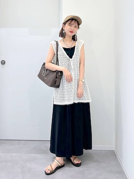 「アイテム（ボストンバッグ）」を使った、a i r iさん（レディース・150cm）の夏コーディネート