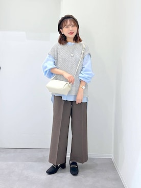 「tiny tiny（ティニーティニー）のアイテム」を使った、a i r iさん（レディース・150cm）の秋コーディネート