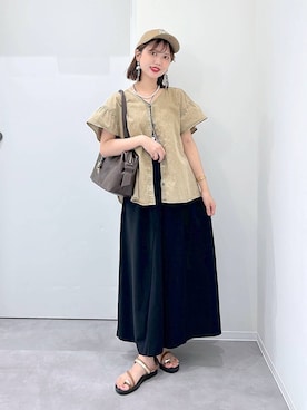 「アイテム（帽子）」を使った、a i r iさん（レディース・150cm・30代）の夏コーディネート