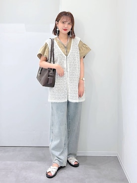 「アイテム（ボストンバッグ）」を使った、a i r iさん（レディース・150cm・20代）の夏コーディネート