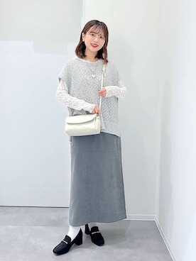 「tiny tiny（ティニーティニー）のアイテム」を使った、a i r iさん（レディース・150cm）の秋コーディネート