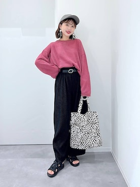 「アイテム（帽子）」を使った、a i r iさん（レディース・150cm・20代）の秋コーディネート