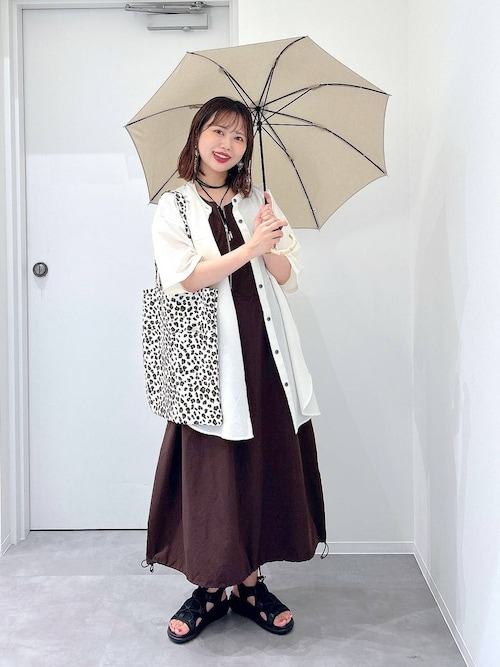 【タイムセール】【COACH 】 　バンブー　マルチカラー　チェック　長傘 タイムセール】【COACH 】 バンブーマルチカラーチェック長傘 - 小物