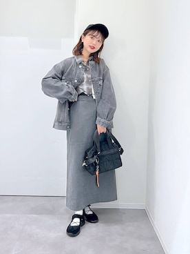 「GLOBAL WORK（グローバルワーク）のTOM and JERRY/CAP/576617（キャップ）」を使った、a i r iさん（レディース・150cm）の秋コーディネート