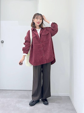 「アイテム（ネックレス）」を使った、a i r iさん（レディース・150cm・30代）の秋コーディネート