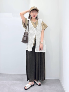 「GLOBAL WORK（グローバルワーク）のアイテム（ワンピース/ドレス）」を使った、a i r iさん（レディース・150cm）の夏コーディネート