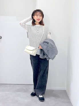 「アイテム（デニムジャケット）」を使った、a i r iさん（レディース・150cm・20代）の秋コーディネート