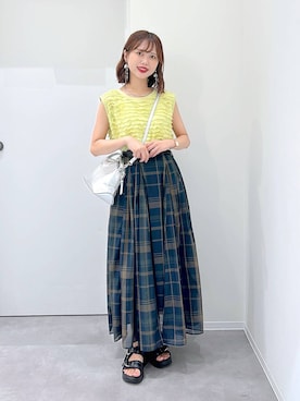 「アイテム（ベルト）」を使った、a i r iさん（レディース・150cm・30代）の夏コーディネート