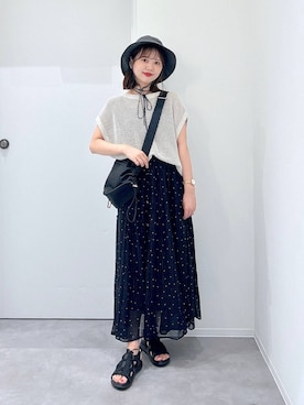 「アイテム（キャミソール）」を使った、a i r iさん（レディース・150cm・30代）の夏コーディネート