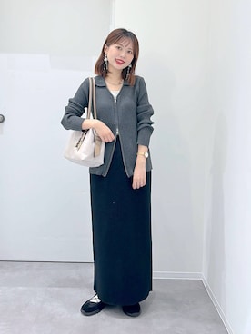 「アイテム（ネックレス）」を使った、a i r iさん（レディース・150cm・30代）の秋コーディネート