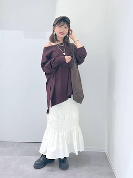 「アイテム（キャップ）」を使った、a i r iさん（レディース・150cm・20代）の秋コーディネート