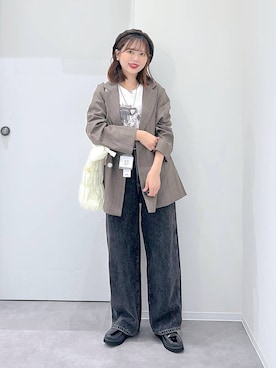 「アイテム（テーラードジャケット）」を使った、a i r iさん（レディース・150cm・20代）の秋コーディネート