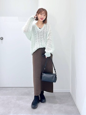 「GLOBAL WORK（グローバルワーク）のアイテム（ワンピース）」を使った、a i r iさん（レディース・150cm）の秋コーディネート