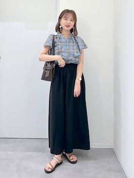「アイテム（ボストンバッグ）」を使った、a i r iさん（レディース・150cm・30代）の夏コーディネート