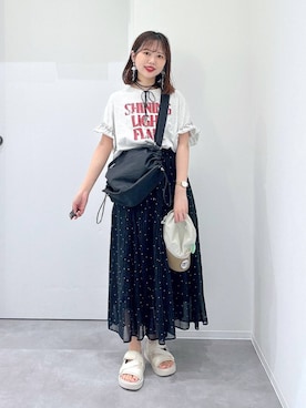 「アイテム（キャップ）」を使った、a i r iさん（レディース・150cm・30代）の夏コーディネート