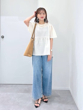 「アイテム（ネックレス）」を使った、a i r iさん（レディース・150cm・30代）の夏コーディネート