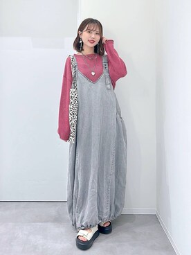 「tiny tiny（ティニーティニー）のアイテム（アクセサリー）」を使った、a i r iさん（レディース・150cm）の夏コーディネート