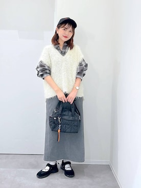 「アイテム（ベスト）」を使った、a i r iさん（レディース・150cm・30代）の秋コーディネート