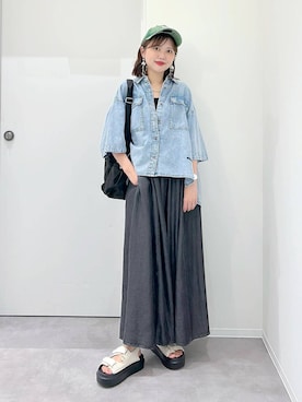 「アイテム（キャミソール）」を使った、a i r iさん（レディース・150cm）の夏コーディネート