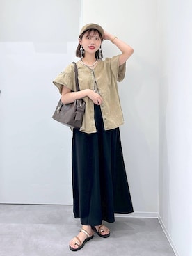 「アイテム（キャップ）」を使った、a i r iさん（レディース・150cm・30代）の夏コーディネート