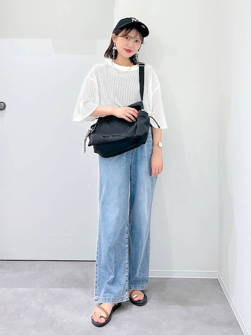 GLOBAL WORK 冷感デニムイージーパンツ【完売品】新品タグ付 GLOBAL WORK ジーンズ デニム デニムパンツ 冷感デニムイージー