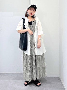 「アイテム（帽子）」を使った、a i r iさん（レディース・150cm・20代）の夏コーディネート