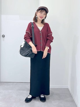 「GLOBAL WORK（グローバルワーク）のアイテム（ワンピース）」を使った、a i r iさん（レディース・150cm）の秋コーディネート