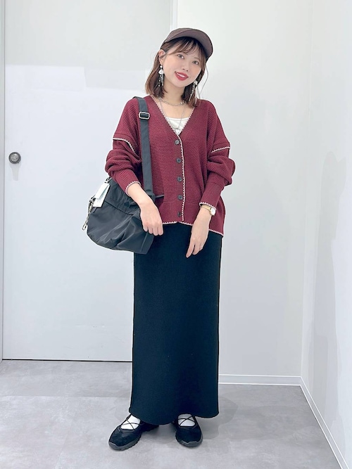 毛玉になりにくいステッチカーディガン/494140（カーディガン/ボレロ