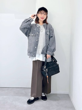 「アイテム（キャップ）」を使った、a i r iさん（レディース・150cm・20代）の秋コーディネート