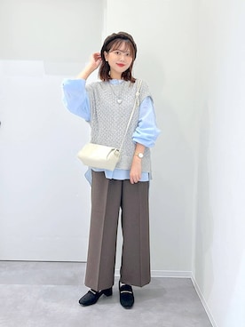 「tiny tiny（ティニーティニー）のアイテム」を使った、a i r iさん（レディース・150cm）の秋コーディネート