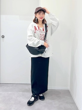 「GLOBAL WORK（グローバルワーク）のアイテム（ワンピース）」を使った、a i r iさん（レディース・150cm）の秋コーディネート