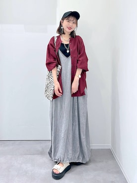「アイテム（キャップ）」を使った、a i r iさん（レディース・150cm・30代）の夏コーディネート