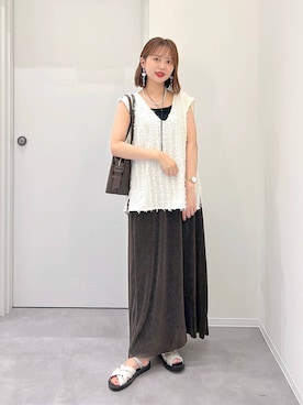 「GLOBAL WORK（グローバルワーク）のアイテム（ワンピース/ドレス）」を使った、a i r iさん（レディース・150cm）の夏コーディネート