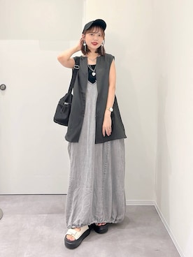 「アイテム（キャップ）」を使った、a i r iさん（レディース・150cm・30代）の夏コーディネート